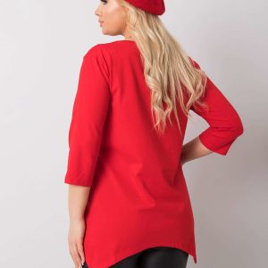 Red Rylee Blouse