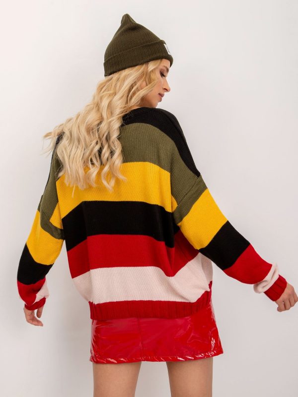 BSL Colorful Belt Sweater