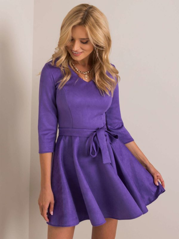 Carl's purple eco-suede dress