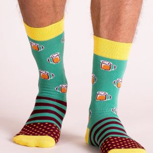 Green Pattern Men's Socks