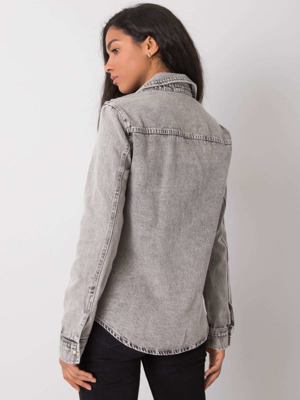 Anneka grey jeans shirt