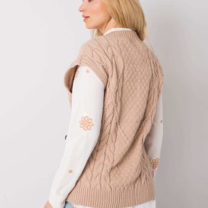 Ellianna Beige Knitted Vest