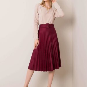 Burgundy skirt Ennice