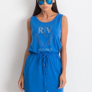 Blue Embellishment Dress