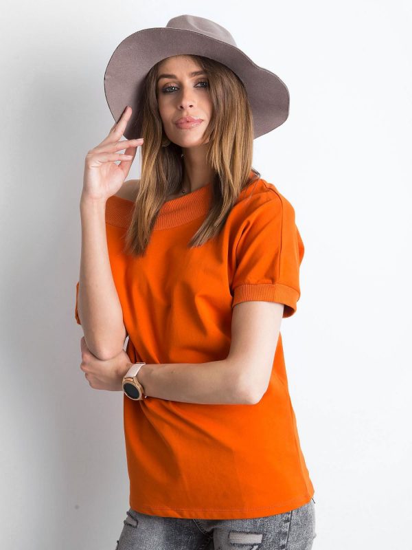 Dark Orange Lemontree Blouse