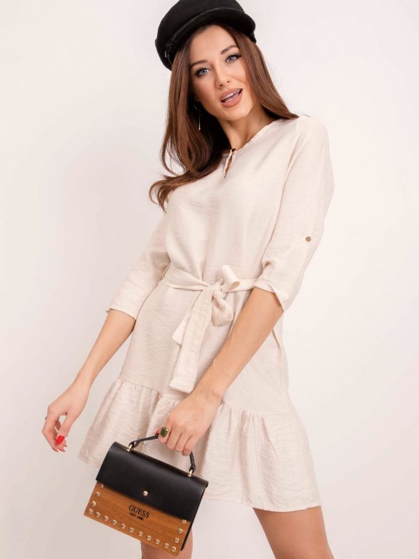 RUE PARIS Ecru dress Ellaine