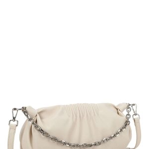 LUIGISANTO beige longitudinal bag made of eco-leather