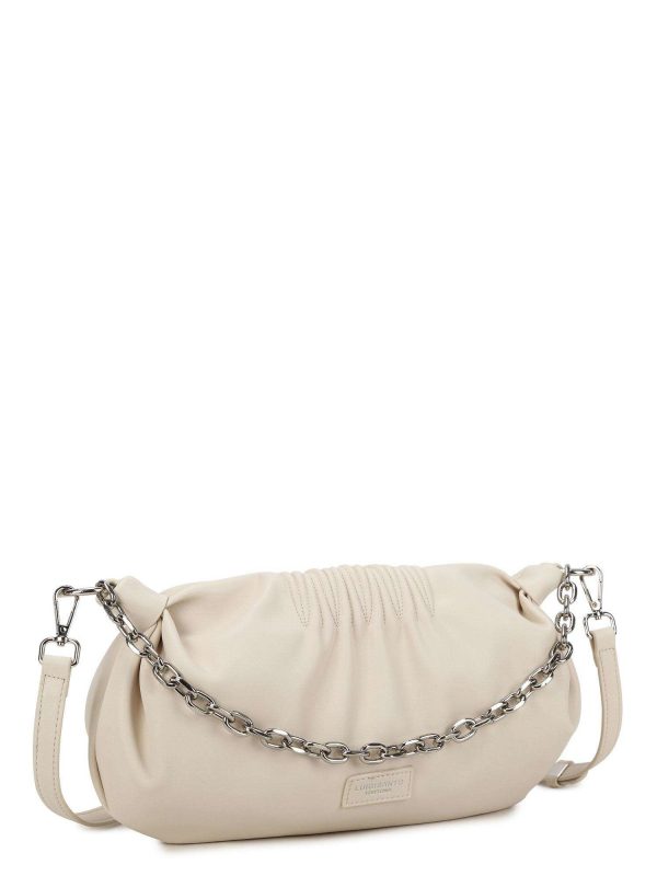 LUIGISANTO beige longitudinal bag made of eco-leather