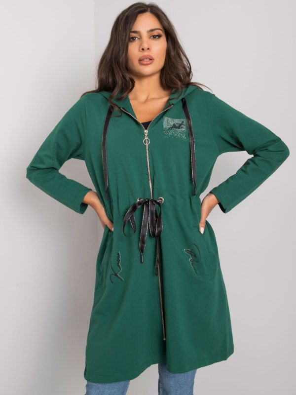 Dark Green Chandana Binding Sweatshirt