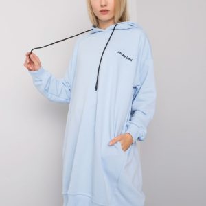 Light blue sweatshirt with pockets Indira