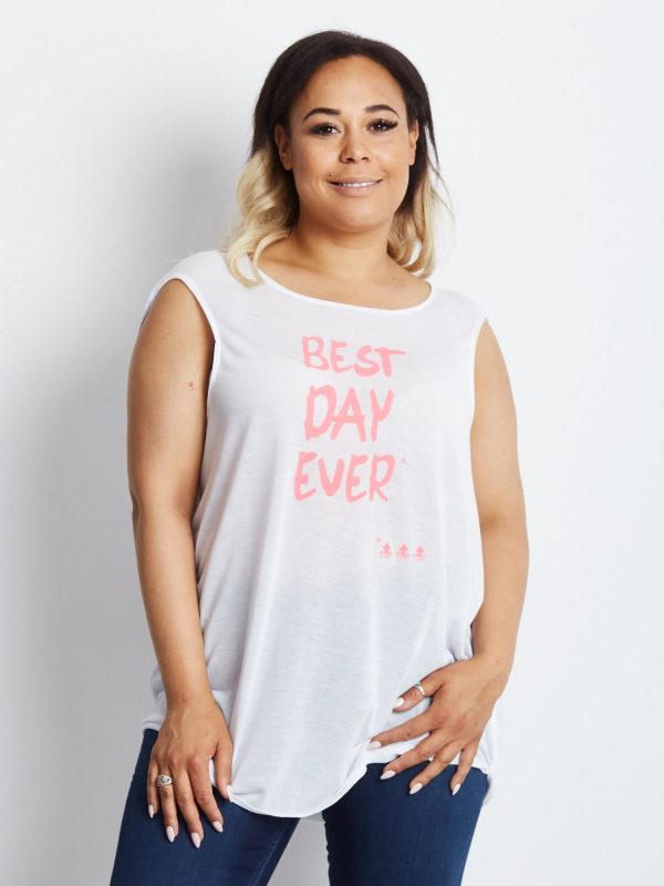 White Plus Size Top Mutually