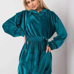 Sea velour dress Malory RUE PARIS