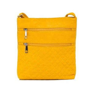 Yellow Quilted Handbag