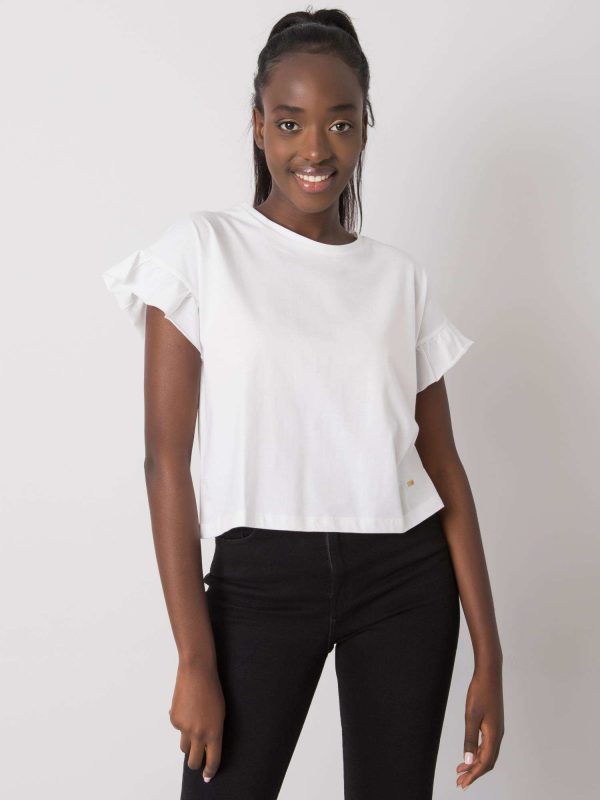 White cotton t-shirt Amiyah DO NOT KNOW ME