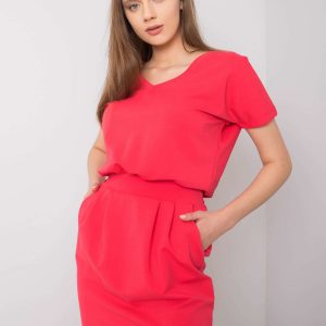 Aimee RUE PARIS Coral Casual Dress