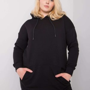 Luna Black Plus Size Hoodie