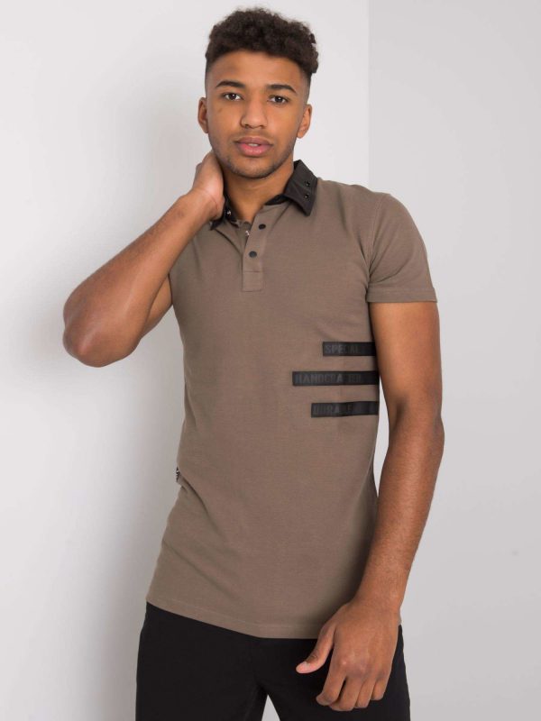 Khaki Men's Vincent Polo Shirt