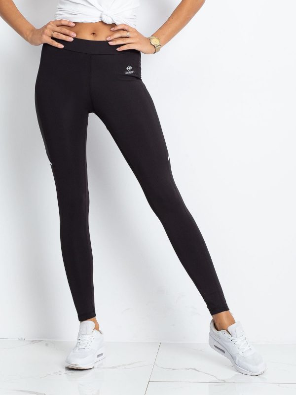 TOMMY LIFE Black Women's Leggings