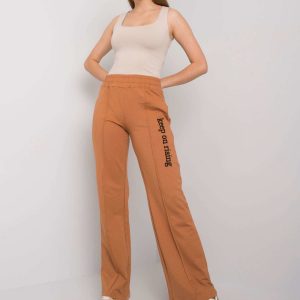 Dennise Light Brown Straight Leg Sweatpants