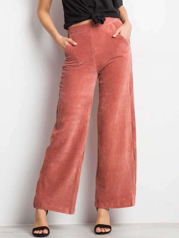 Brown & Pink Steer Trousers