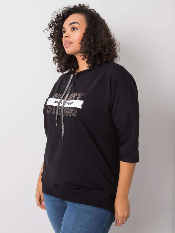 Black blouse with Raissa inscription