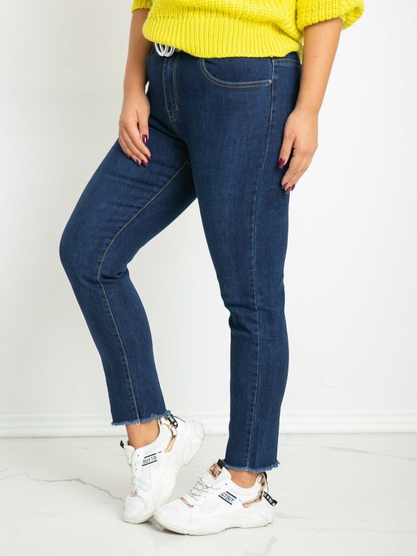 Blue plus size jeans Hidden