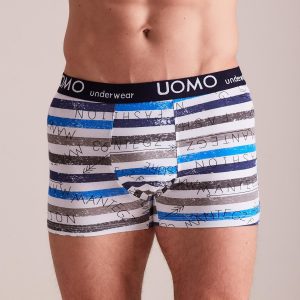 Men's Striped Cotton Boxer Shorts