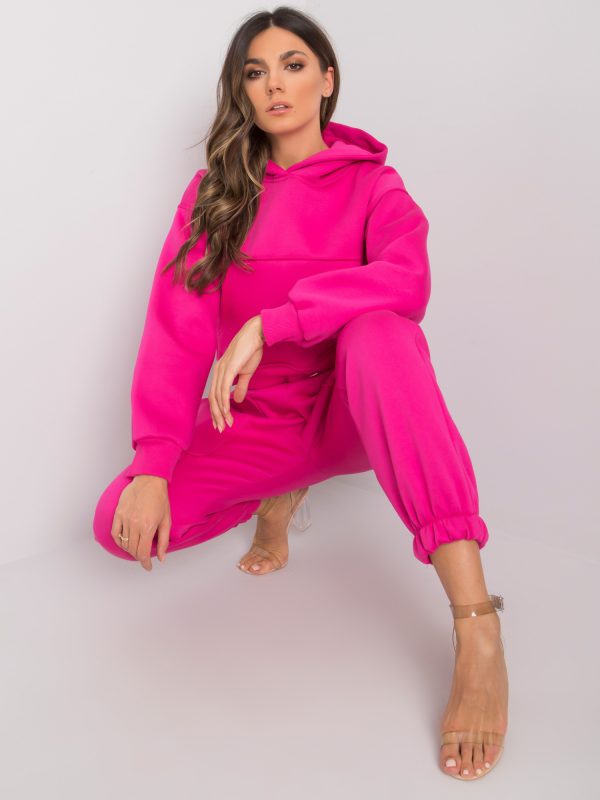 Fuchsia Cotton Sweatsuit Set Solange