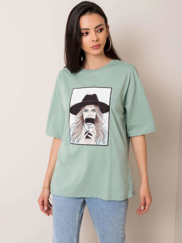 Mint t-shirt Madame RUE PARIS