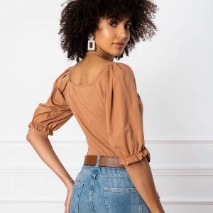 Light brown blouse Elodie