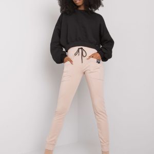 Beige Cotton Sweatpants Bennice