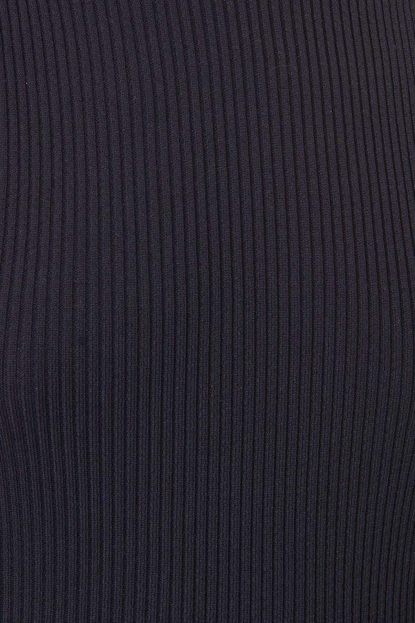 Black BSL Ribbed Turtleneck Top