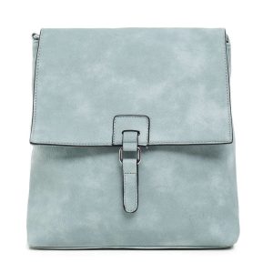 Light blue lapel handbag