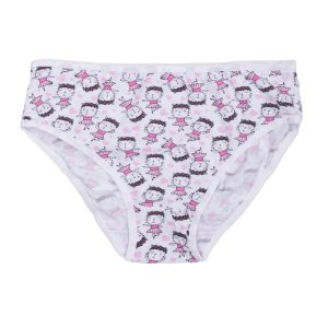 White panties for girl with prints