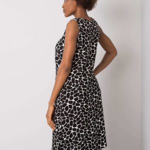 Black and white dress with Nira print