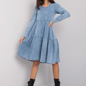 Blue cotton dress Abila RUE PARIS