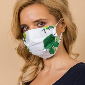 White Cotton Cactus Mask