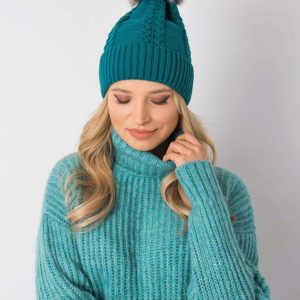 Sea cap with pigtails with pompom