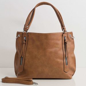 Brown women's city bag