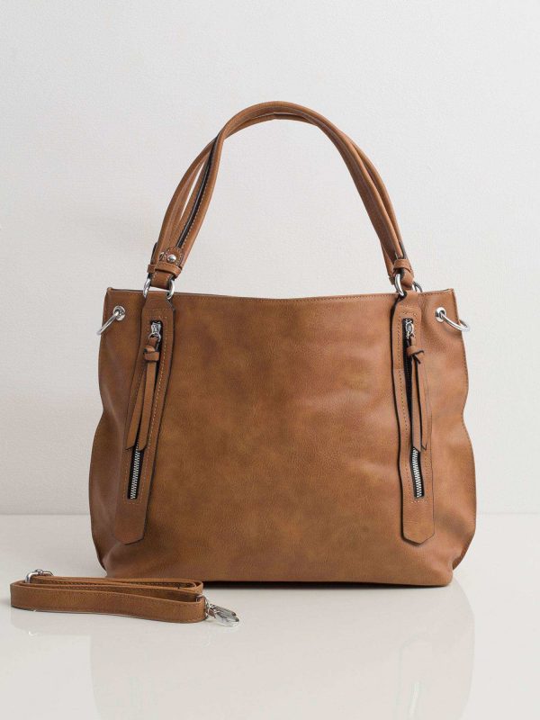 Brown women's city bag