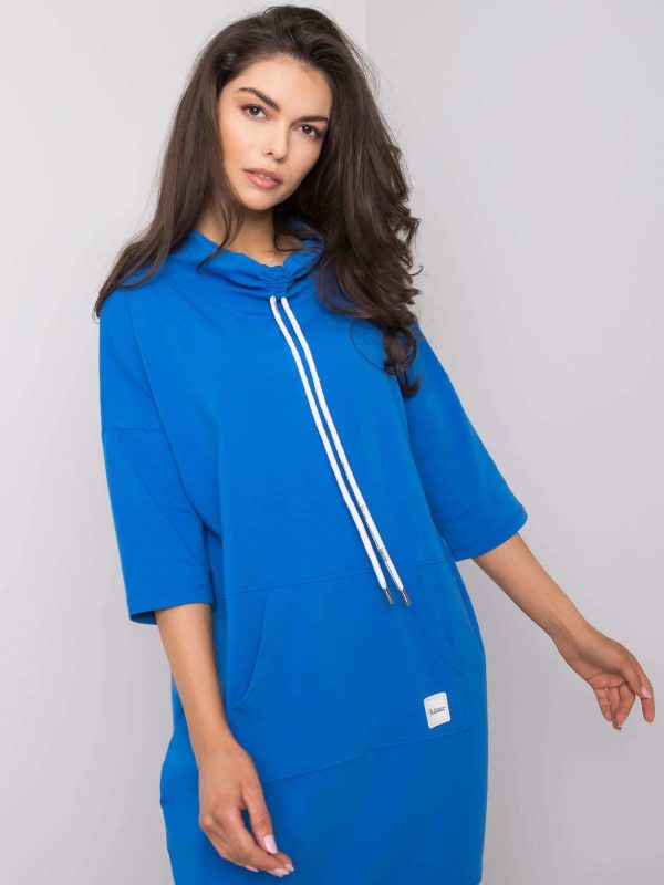 Dark Blue Casual Dress Otranto