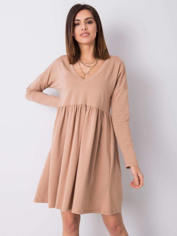 Camel dress Brooke RUE PARIS