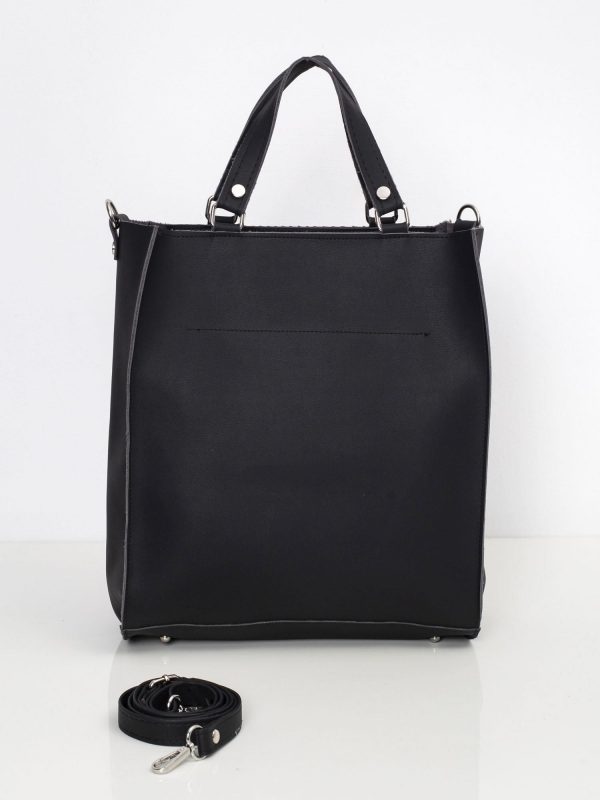 Black women's bag faux leather