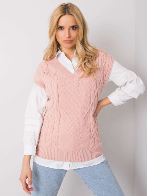 Ellianna Dirty Pink Knitted Vest