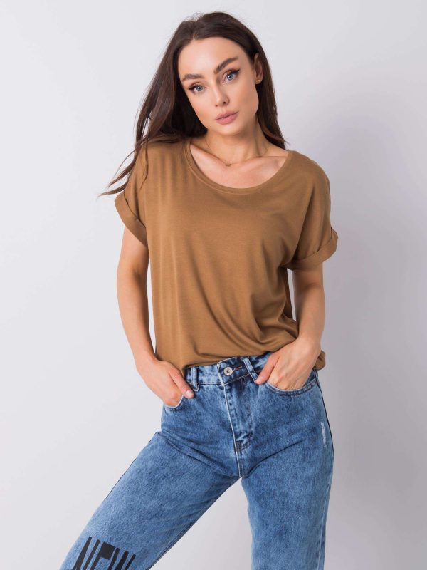 Dark beige t-shirt Dafne RUE PARIS