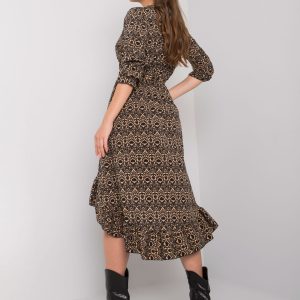 Black asymmetrical dress Maiana