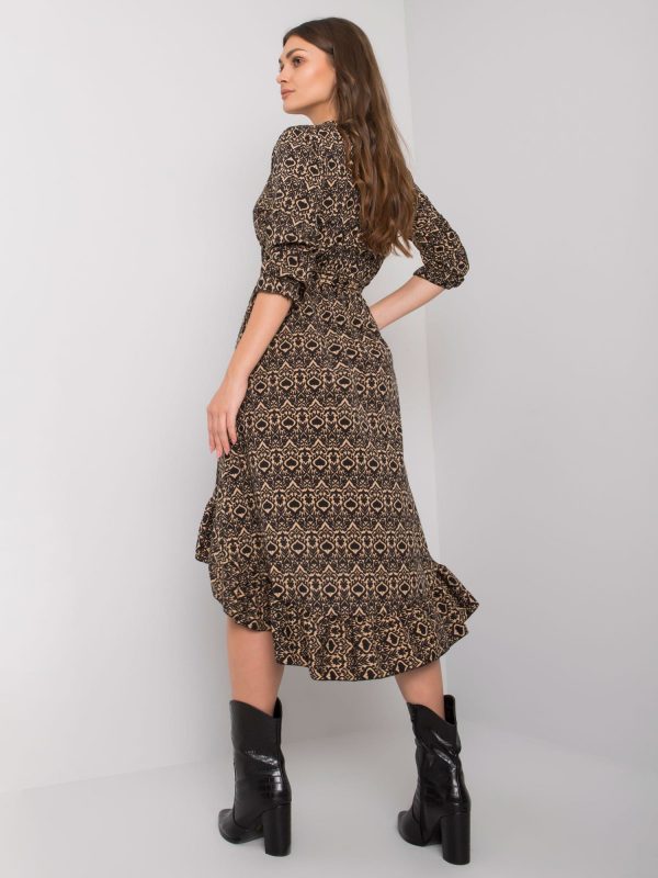 Black asymmetrical dress Maiana