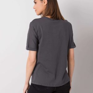 Graphite cotton t-shirt Kaylee RUE PARIS