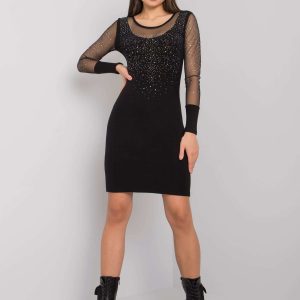 Black dress with Amadee applique