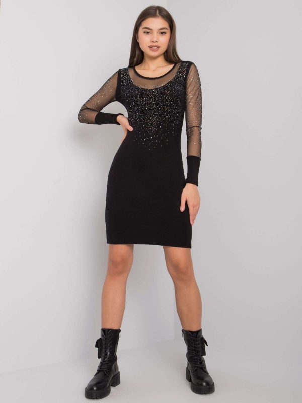 Black dress with Amadee applique